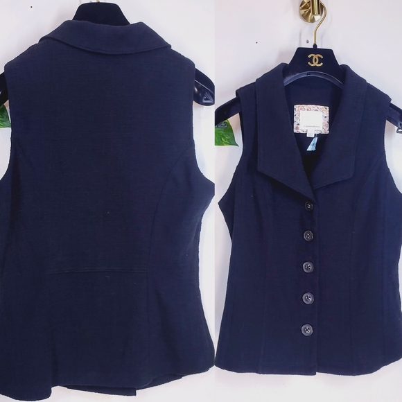 NWOT Ett:Twa x Anthro Eberhardt black vest top S - Picture 10 of 13